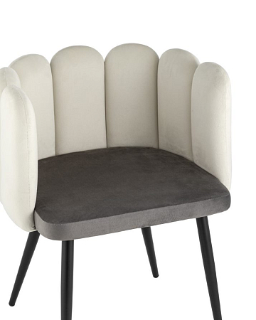 Кресло Карнавал NEW велюр бежевый/темно-серый Кресло Карнавал NEW велюр бежевый/темно-серый